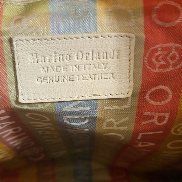 Marino Orlandi White Leather Satchel - Picture 8 of 13